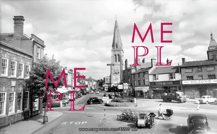  : Market Harborough, the Square c1960