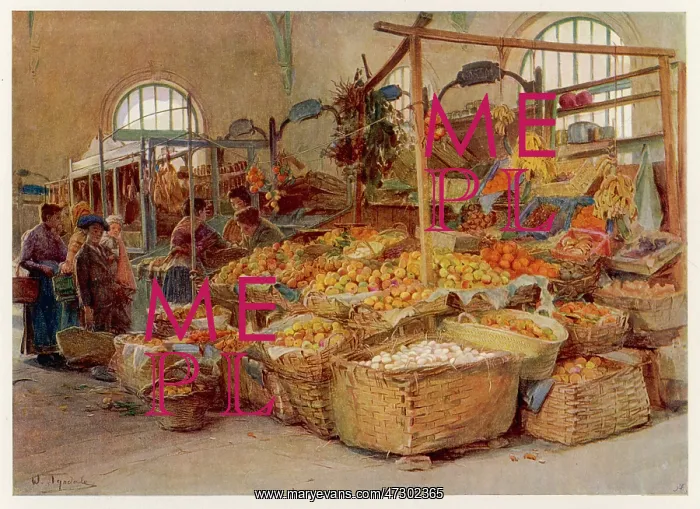 : Market at Mentone - 1906 : Market at Mentone - 1906