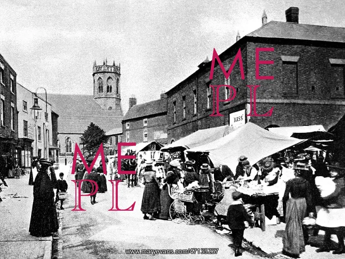  : Market Place, Atherstone, early 1900s