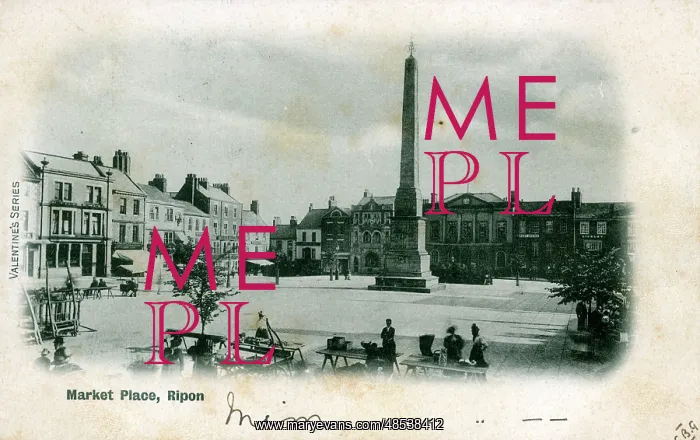 : Market Place, Ripon, Yorkshire : Market Place, Ripon, Yorkshire