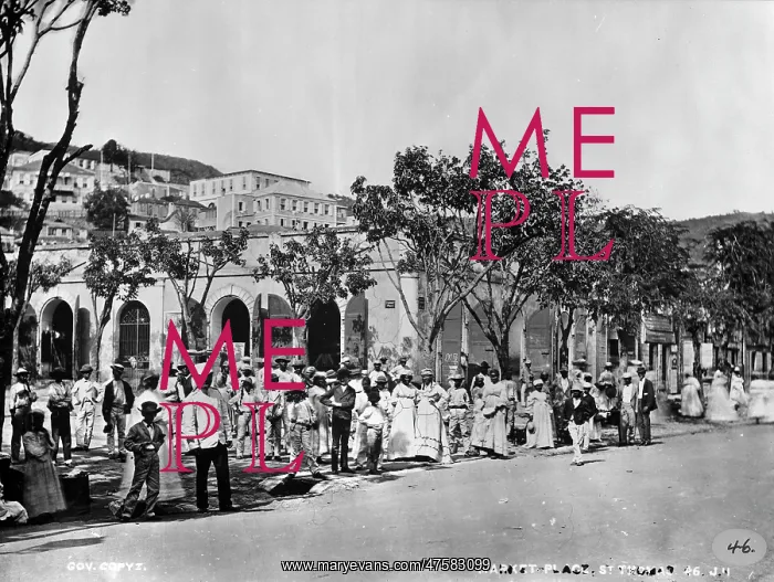 : The Market Place at St. Thomas 1873 : The Market Place at St. Thomas 1873
