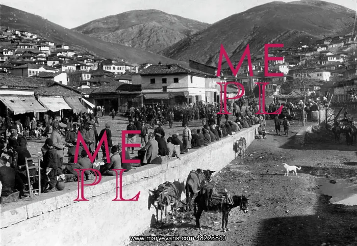 : Market in Veles, 1916 : Market in Veles, 1916