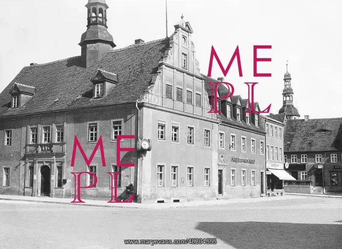 : The marketplace in Belzig : The marketplace in Belzig
