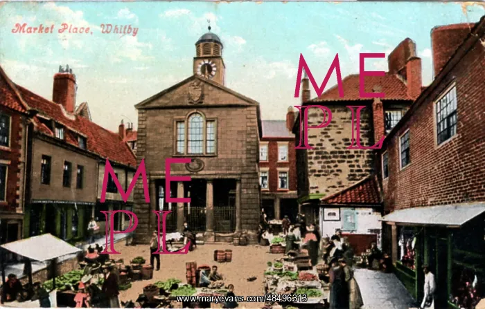 : Marketplace, Whitby, Yorkshire : Marketplace, Whitby, Yorkshire