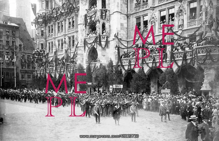 : Marksmen in front of the Town Hall : Marksmen in front of the Town Hall