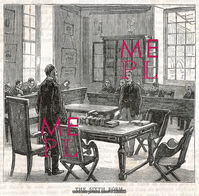 : Marlborough classroom, 1886 : Marlborough classroom, 1886