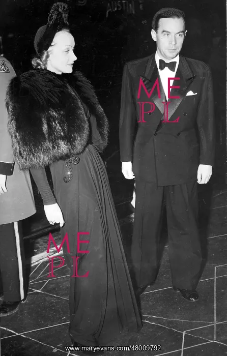 : Marlene Dietrich and Erich Maria Remarque at the premiere of : Marlene Dietrich and Erich Maria Remarque at the premiere of
