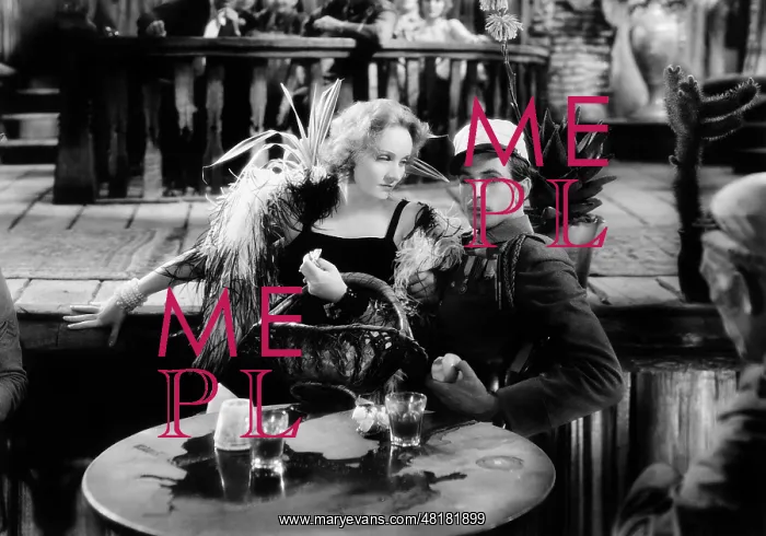 : Marlene Dietrich and Gary Cooper in Morocco, 1930 : Marlene Dietrich and Gary Cooper in Morocco, 1930