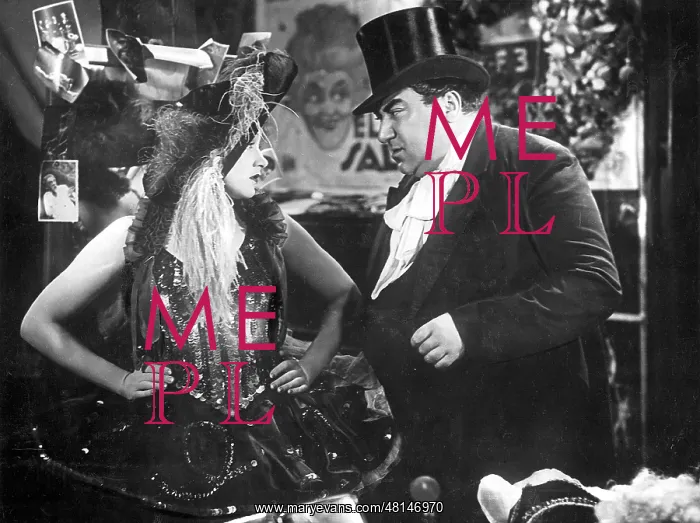 : Marlene Dietrich and Kurt Gerron in The Blue Angel, 1930 : Marlene Dietrich and Kurt Gerron in The Blue Angel, 1930