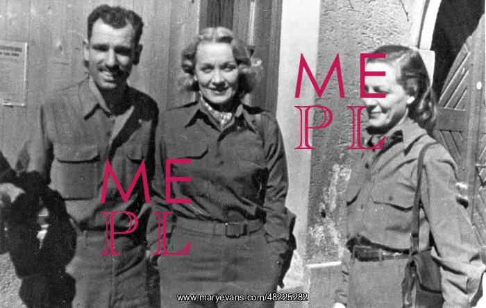 : Marlene Dietrich on a visit to Germany : Marlene Dietrich on a visit to Germany
