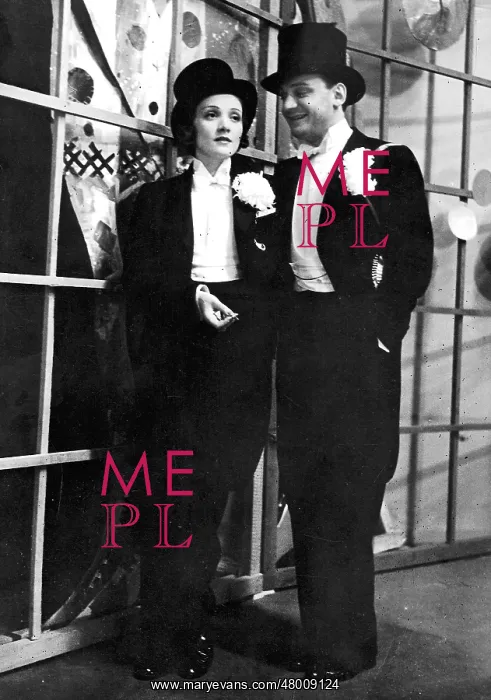 : Marlene Dietrich with Willi Forst in the tailcoat (1931) : Marlene Dietrich with Willi Forst in the tailcoat (1931)