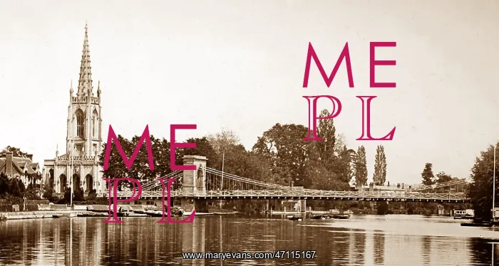  : Marlow Bridge and Church, Victorian period