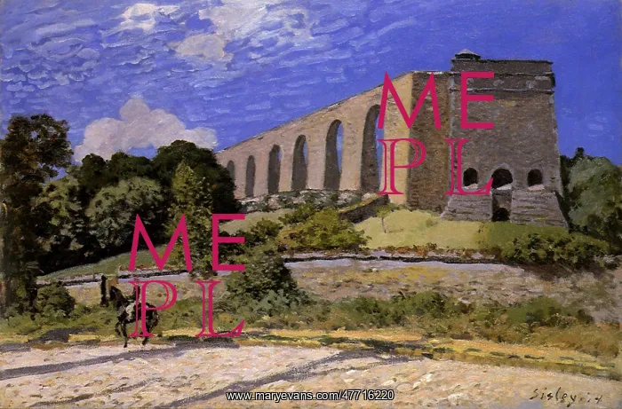  : The Marly Aqueduct, by Alfred Sisley