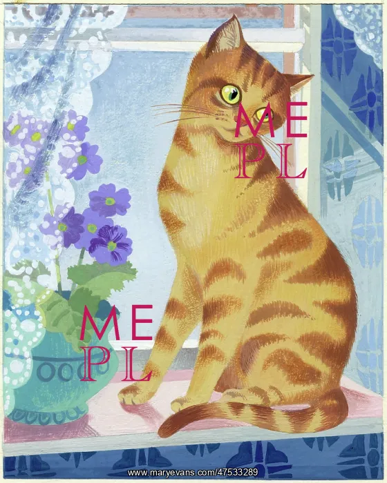  : Marmalade Cat on a window sill