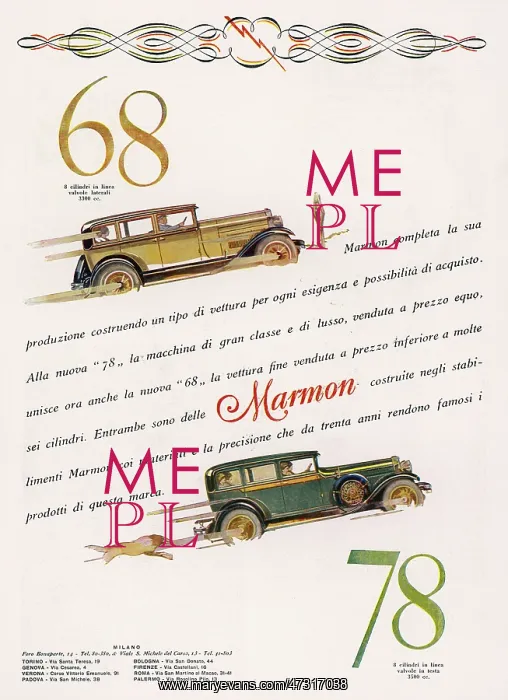 : MARMON 68 AND 78 1926 : MARMON 68 AND 78 1926