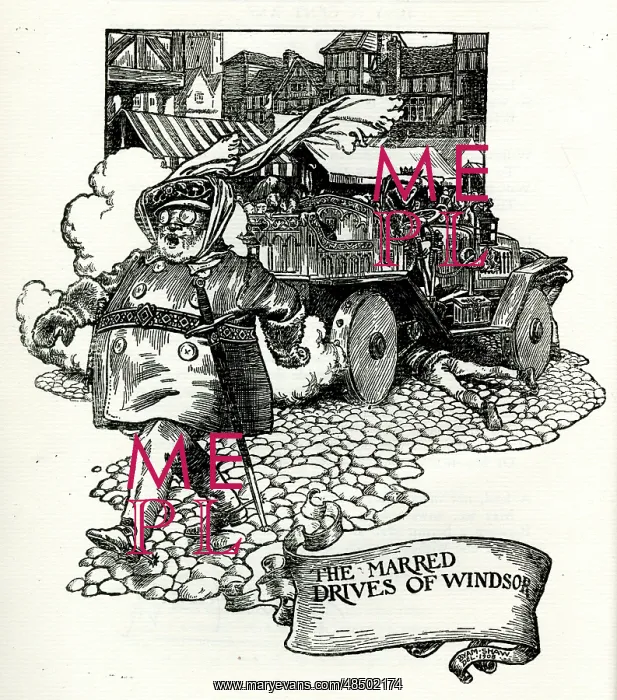 : The Marred Drives of Windsor, by Byam Shaw : The Marred Drives of Windsor, by Byam Shaw