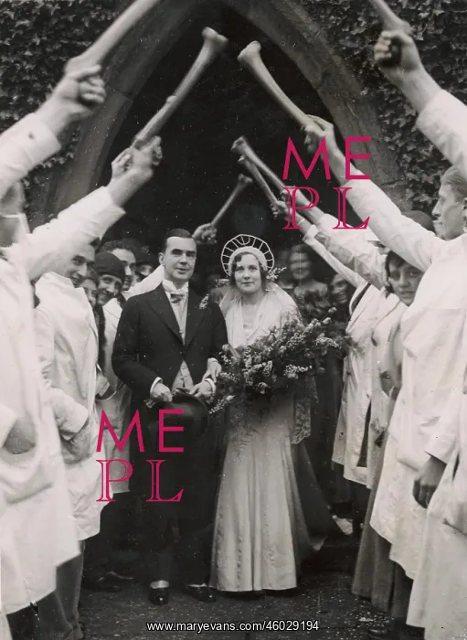 : Marriage of a Doctor in Frankfurt am Main, Germany. Photograph. 1937 : Marriage of a Doctor in Frankfurt am Main, Germany. Photograph. 1937