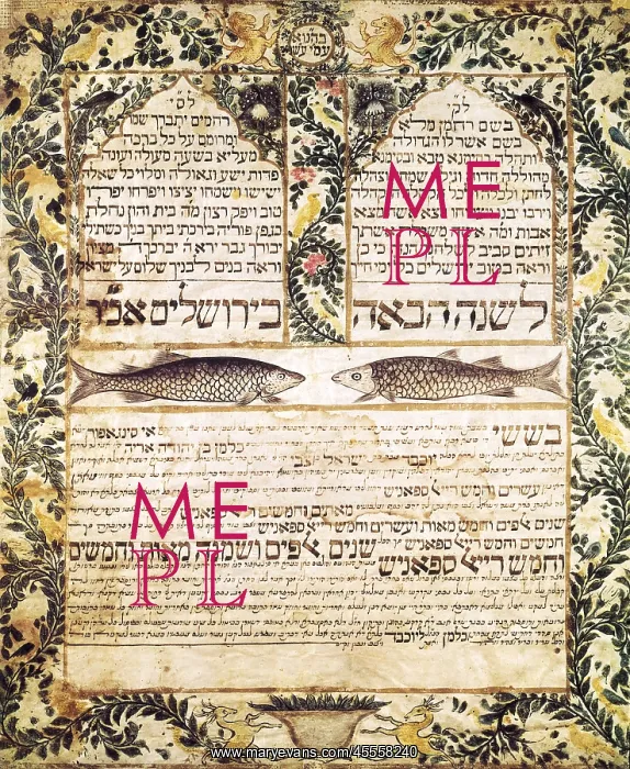 : Marriage contract (ketubbah) between Kalman : Marriage contract (ketubbah) between Kalman