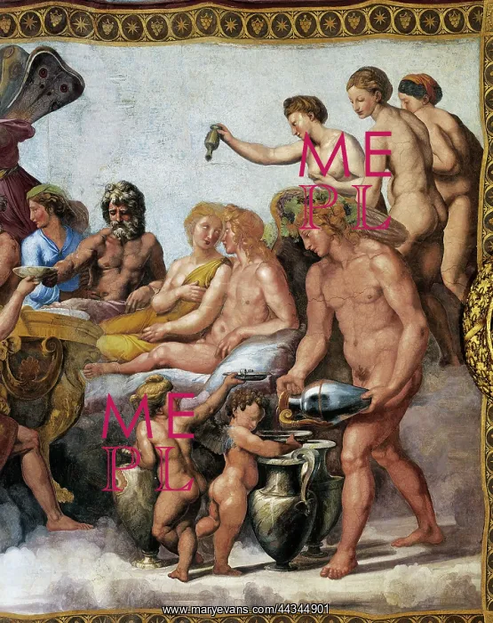 : The Marriage of Cupid and Psyche (detail), by Raphael : The Marriage of Cupid and Psyche (detail), by Raphael