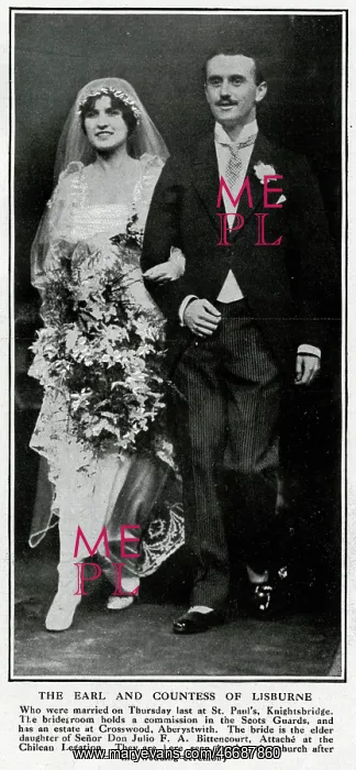 : Marriage of Earl and Countess of Lisburne : Marriage of Earl and Countess of Lisburne