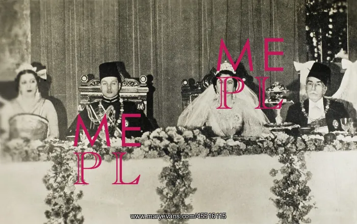 : Marriage of Farouk I of Egypt & Farida : Marriage of Farouk I of Egypt & Farida
