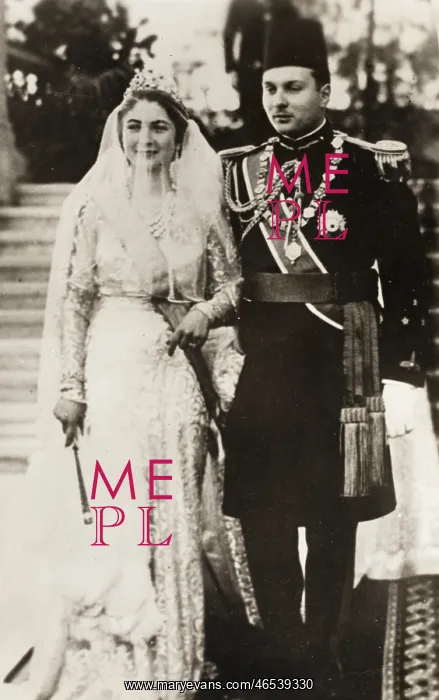 : Marriage of Farouk I of Egypt & Farida : Marriage of Farouk I of Egypt & Farida