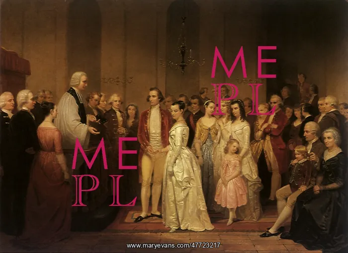 : The Marriage of George Washington to Martha Custis : The Marriage of George Washington to Martha Custis