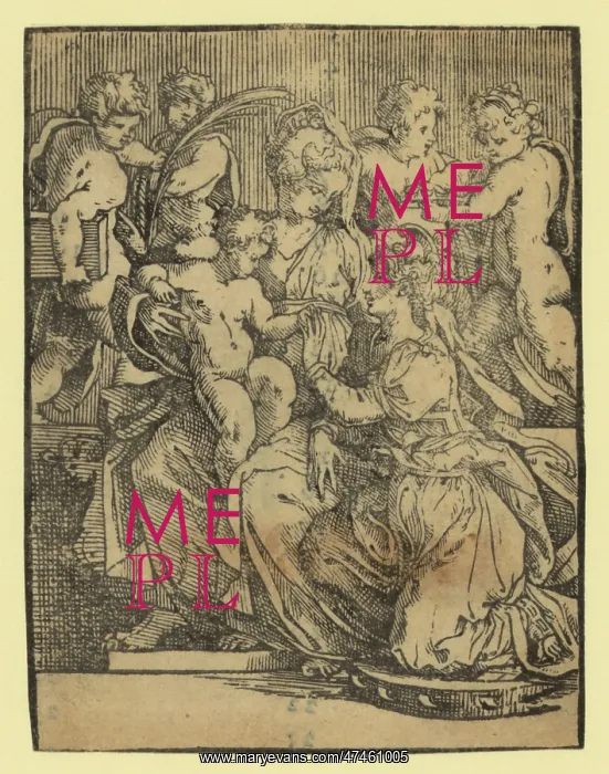 : The marriage of St. Catherine : The marriage of St. Catherine