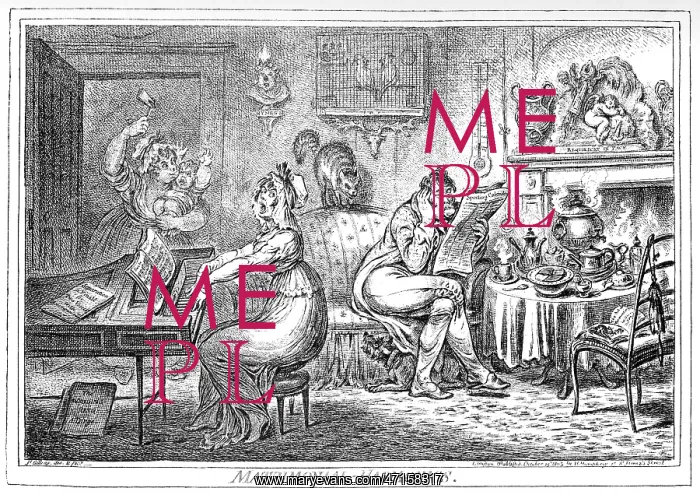 : Married life by Gillray : Married life by Gillray