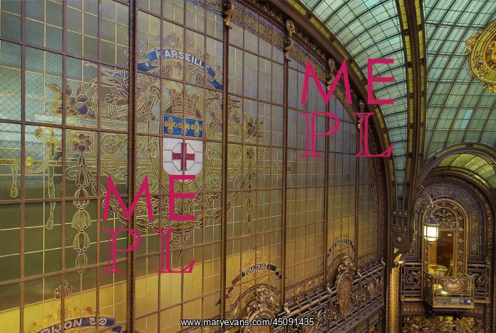 : Marseille arms, Hall, Societe Generale, Paris, France : Marseille arms, Hall, Societe Generale, Paris, France