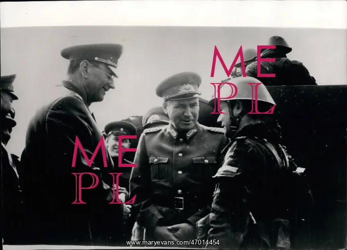 : Marshal Retschko and General Hoffman, East German Army : Marshal Retschko and General Hoffman, East German Army