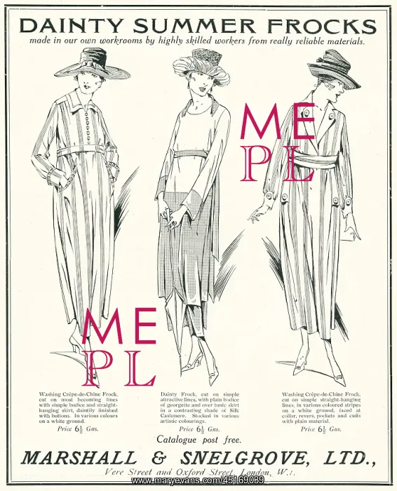 : Marshall and Snelgrove Advertisement : Marshall and Snelgrove Advertisement