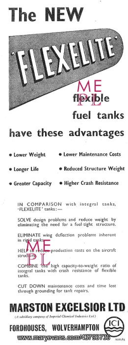 : Marston Excelsior Flexelite Flexible Fuel Tanks : Marston Excelsior Flexelite Flexible Fuel Tanks