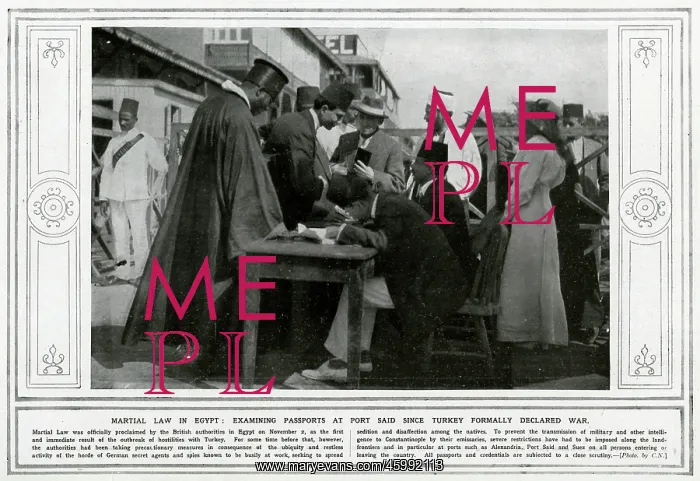 : Martial law in Egypt 1914 : Martial law in Egypt 1914