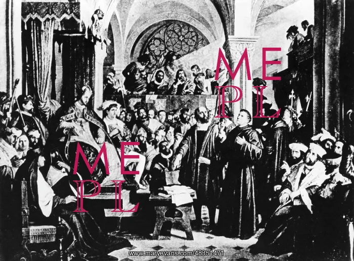 : Martin Luther at the Diet of Worms, 1521 : Martin Luther at the Diet of Worms, 1521