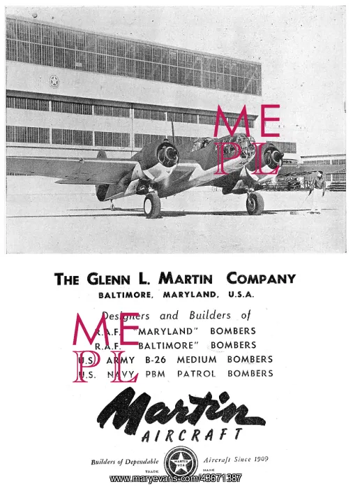 : Martin Maryland - Baltimore - B26 - PBM : Martin Maryland - Baltimore - B26 - PBM