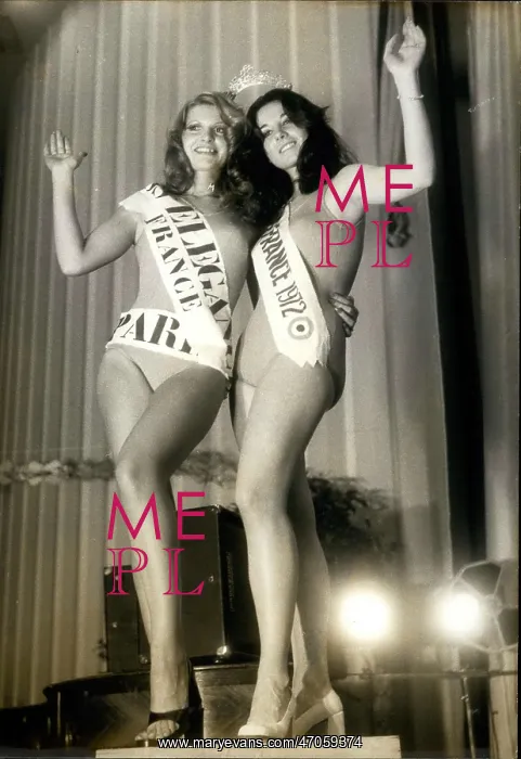 : Martine Jouot and Caroline Cristal, Miss France contest : Martine Jouot and Caroline Cristal, Miss France contest