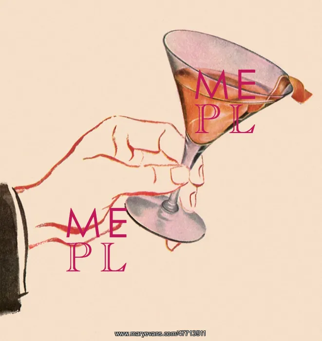 : Martini Glass in Hand : Martini Glass in Hand