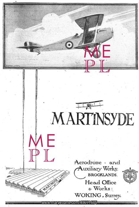 : Martinsyde - Aerodrome & Works Brooklands : Martinsyde - Aerodrome & Works Brooklands