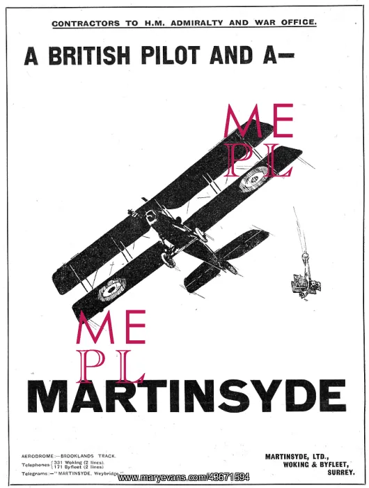  : Martinsyde Aircraft 1916