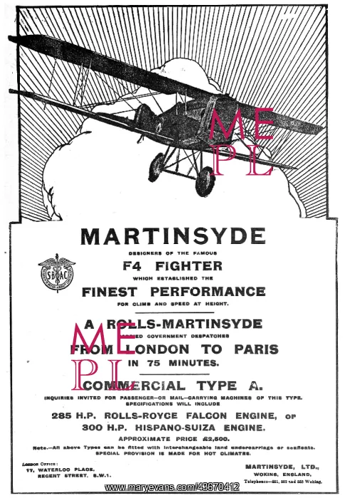  : Martinsyde F4 Fighter
