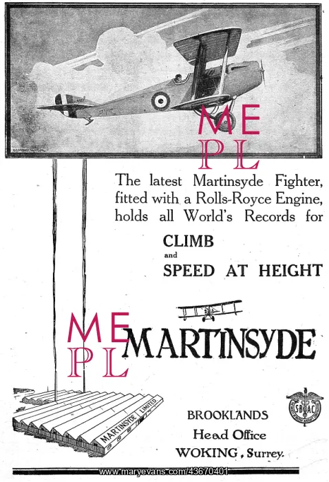  : Martinsyde Fighter 1918