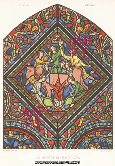 : The martyrdom of Saint Eustace by Hadrian, 118 : The martyrdom of Saint Eustace by Hadrian, 118