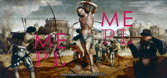 : The Martyrdom of St Sebastian'. Gregorio Lopez : The Martyrdom of St Sebastian'. Gregorio Lopez