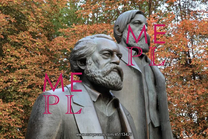 : Marx and Engels statues, Marx Engels Forum, Berlin, Germany : Marx and Engels statues, Marx Engels Forum, Berlin, Germany