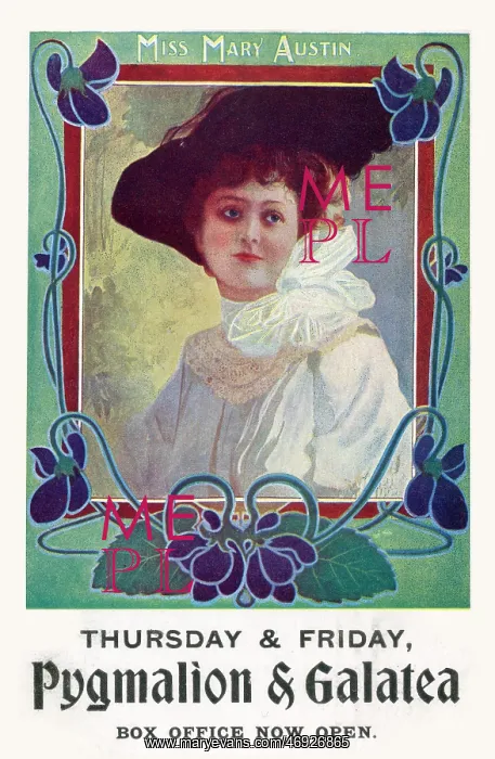 : Mary Austin in Pygmalion and Galatea : Mary Austin in Pygmalion and Galatea