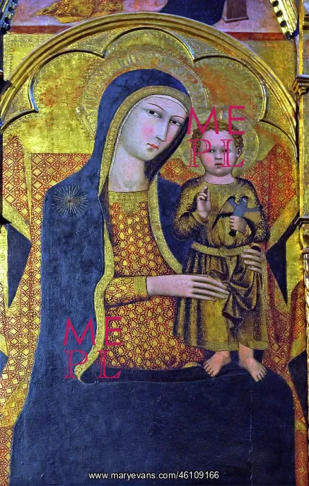 : Mary with child and bird