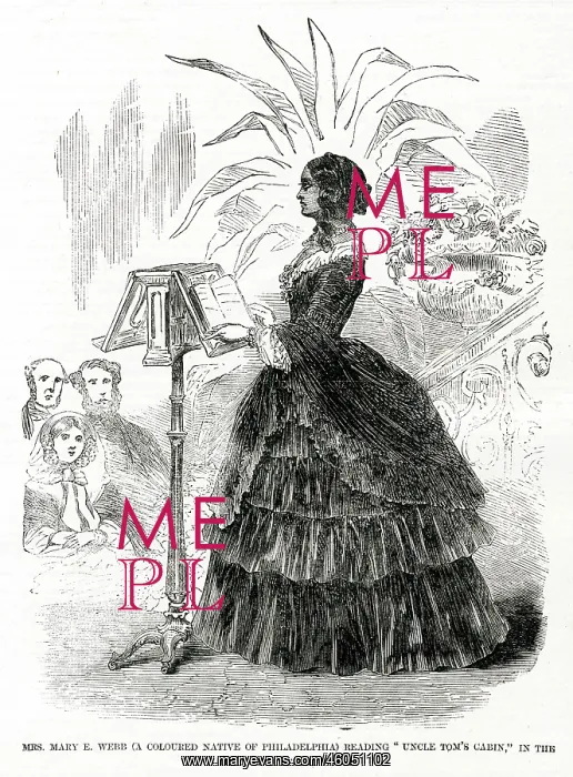 : Mary E Webb reading Uncle Tom's Cabin : Mary E Webb reading Uncle Tom's Cabin
