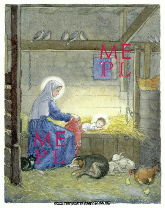 : Mary and Jesus by Molly Brett : Mary and Jesus by Molly Brett