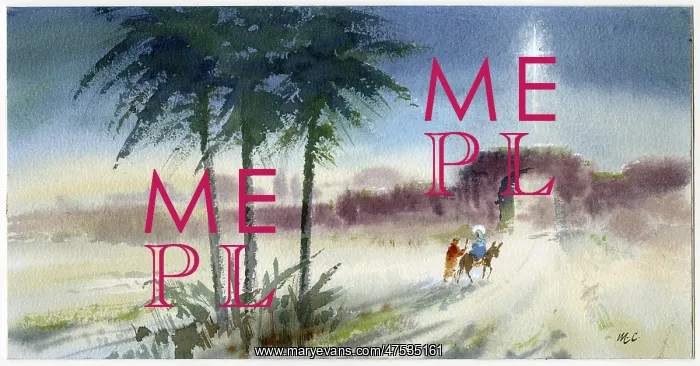 : Mary and Joseph arriving at Bethlehem : Mary and Joseph arriving at Bethlehem